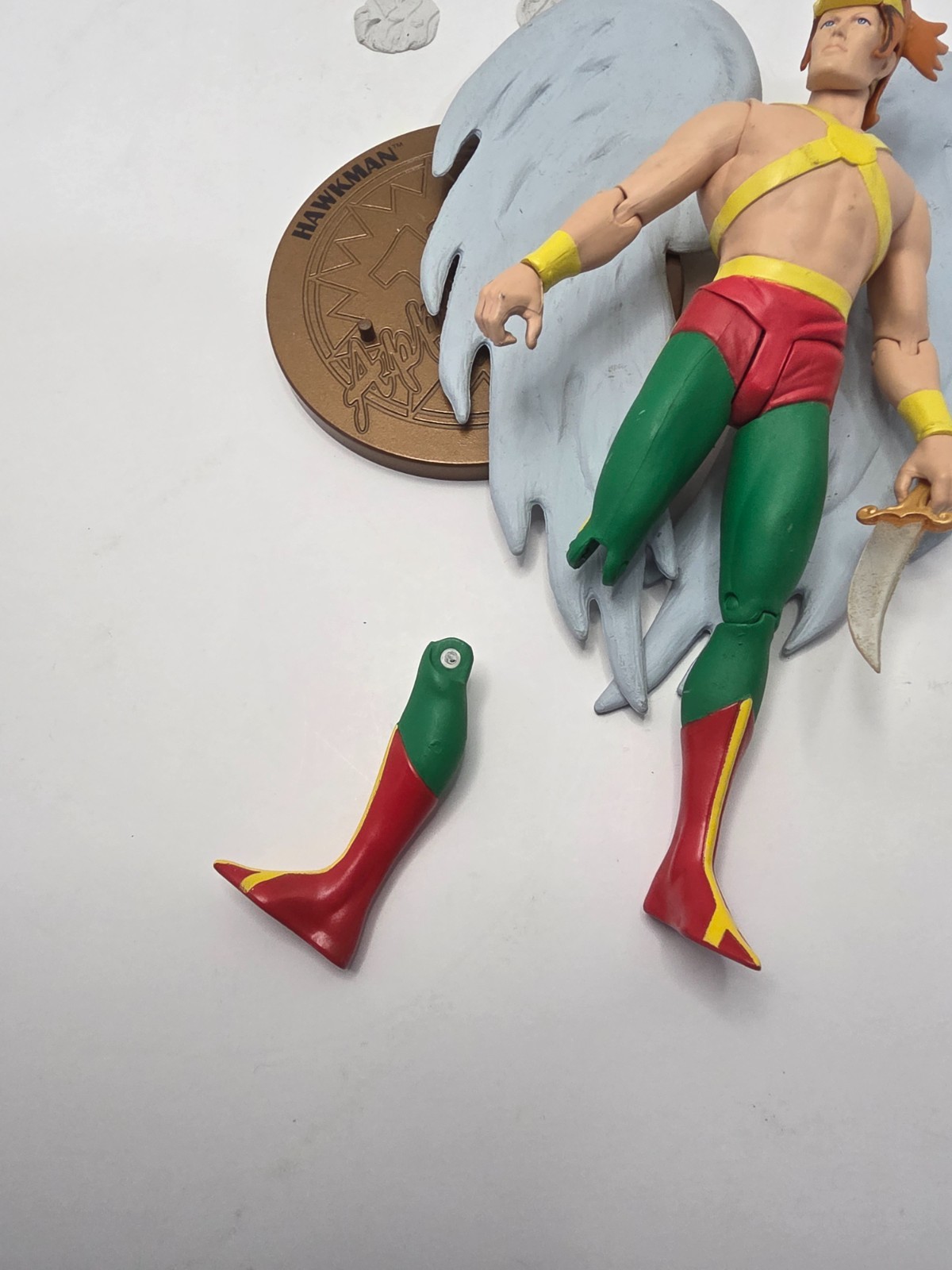 DC Direct First Appearance Collector Hawkman Action Figure (USED) Broken Leg