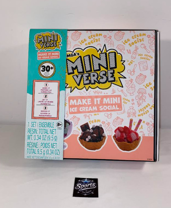 MGA&rsquo;s Miniverse Make It Mini Food/Ice Cream Social BRAND NEW! FAST FREE SHIPPING