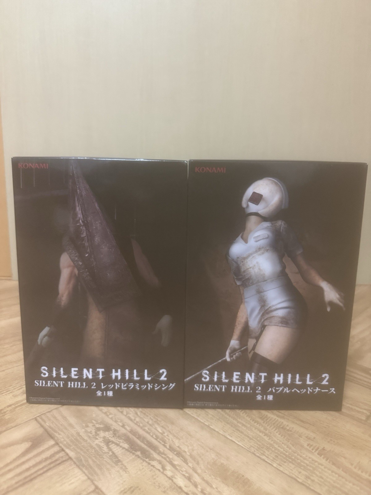 Silent Hill 2 Red Pyramid Thing & Bubble Head Nurse Figure Set Konami