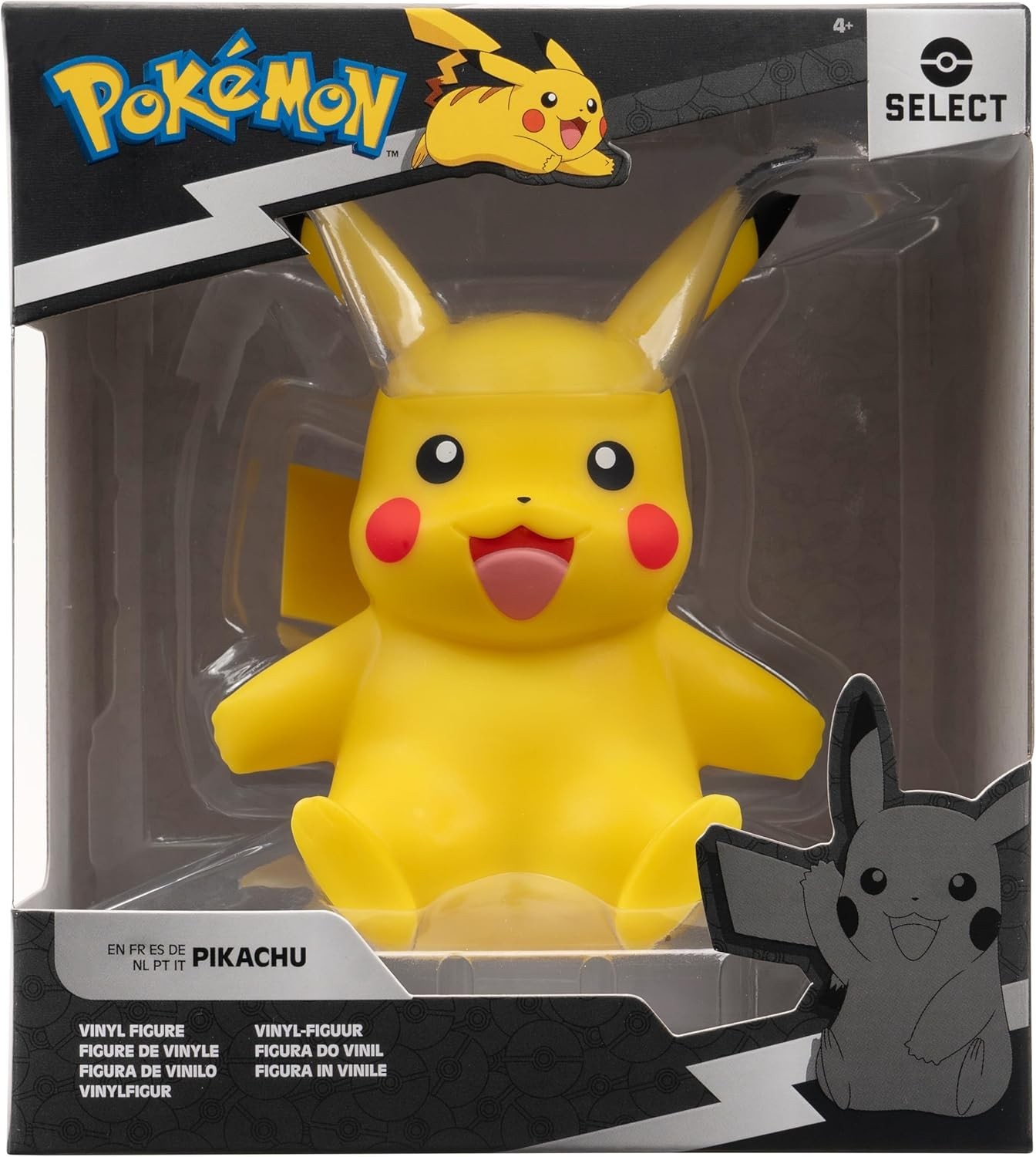 Jazwares Pokemon Select Series 1 Pikachu Boxed 4&Prime; Vinyl Figure Collectible Toy