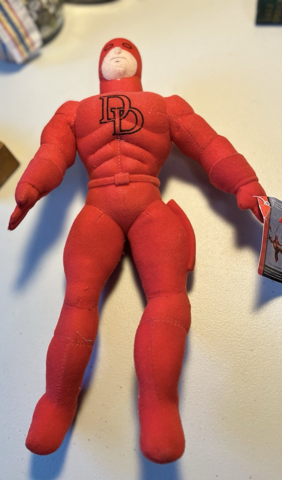 Marvel DareDevil Stuffed Action Figure Bendable Arms & Legs 2003 New With Tags