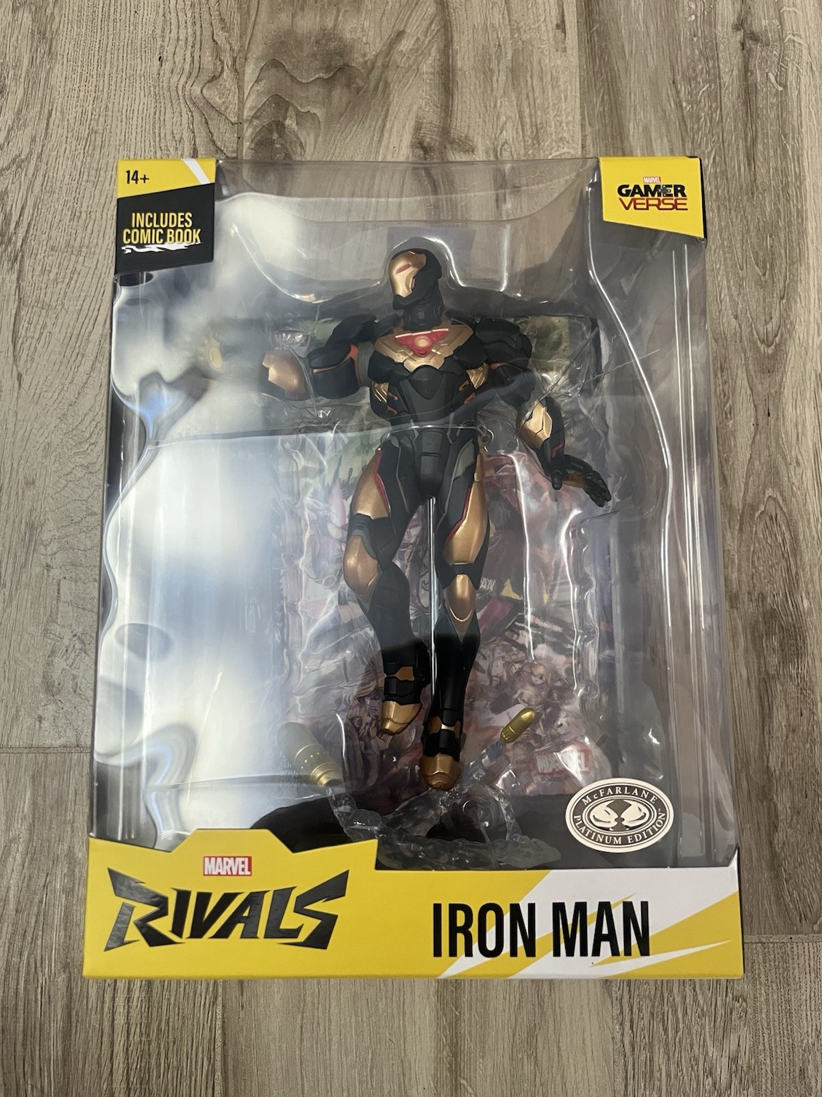 McFarlane Marvel Rivals Iron Man PLATINUM EDITION CHASE Black & Gold 1:6 Statue