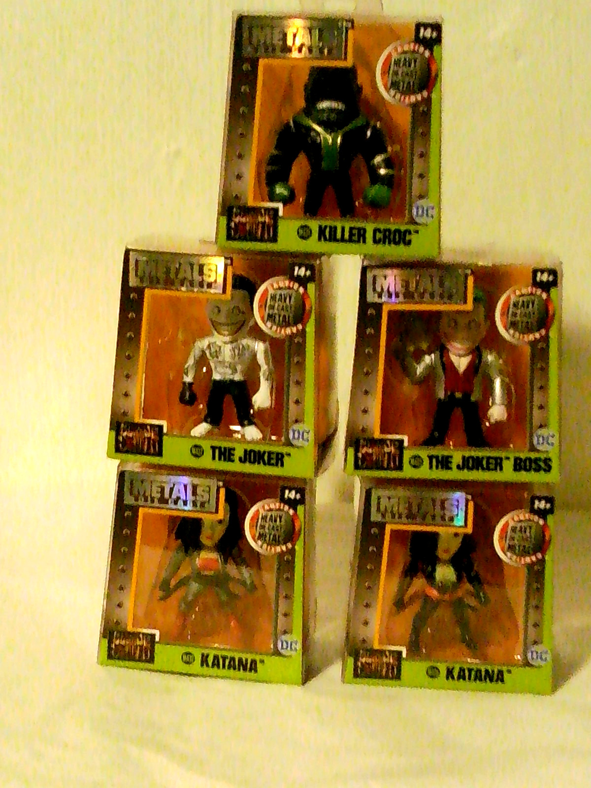 Jada Metals Suicide Squad Katana x 2, The Joker, The Joker Boss & Killer Croc