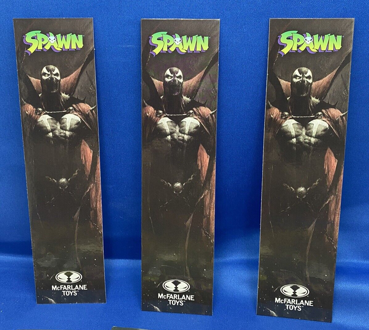 MCFARLANE Spawn Page Punchers Scorched Comic Book Lot of 4 and 3 Bookmarks
