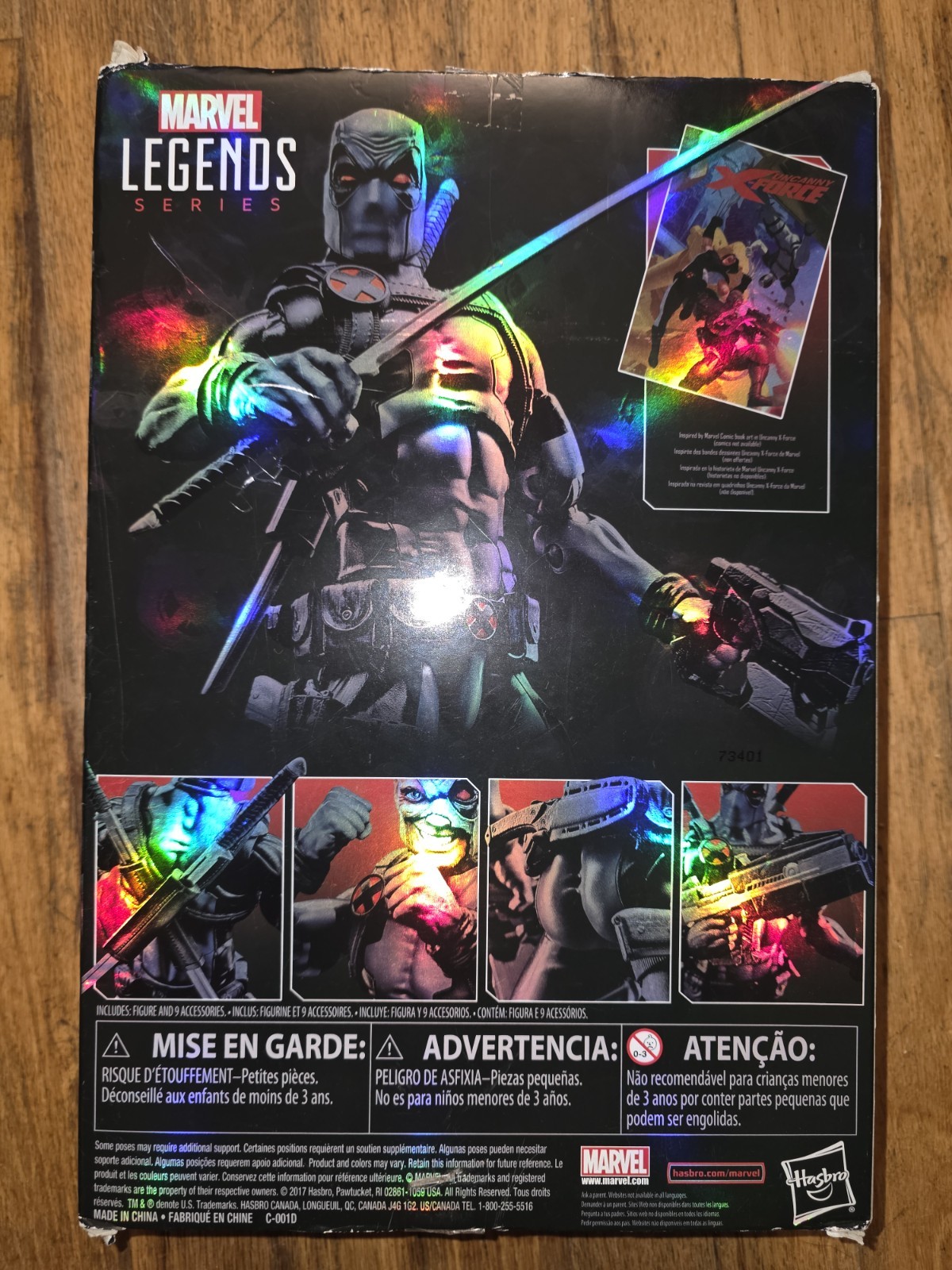Marvel Legends 12 inch Uncanny X-Force Deadpool 2017 Toys R Us Exclusive READ