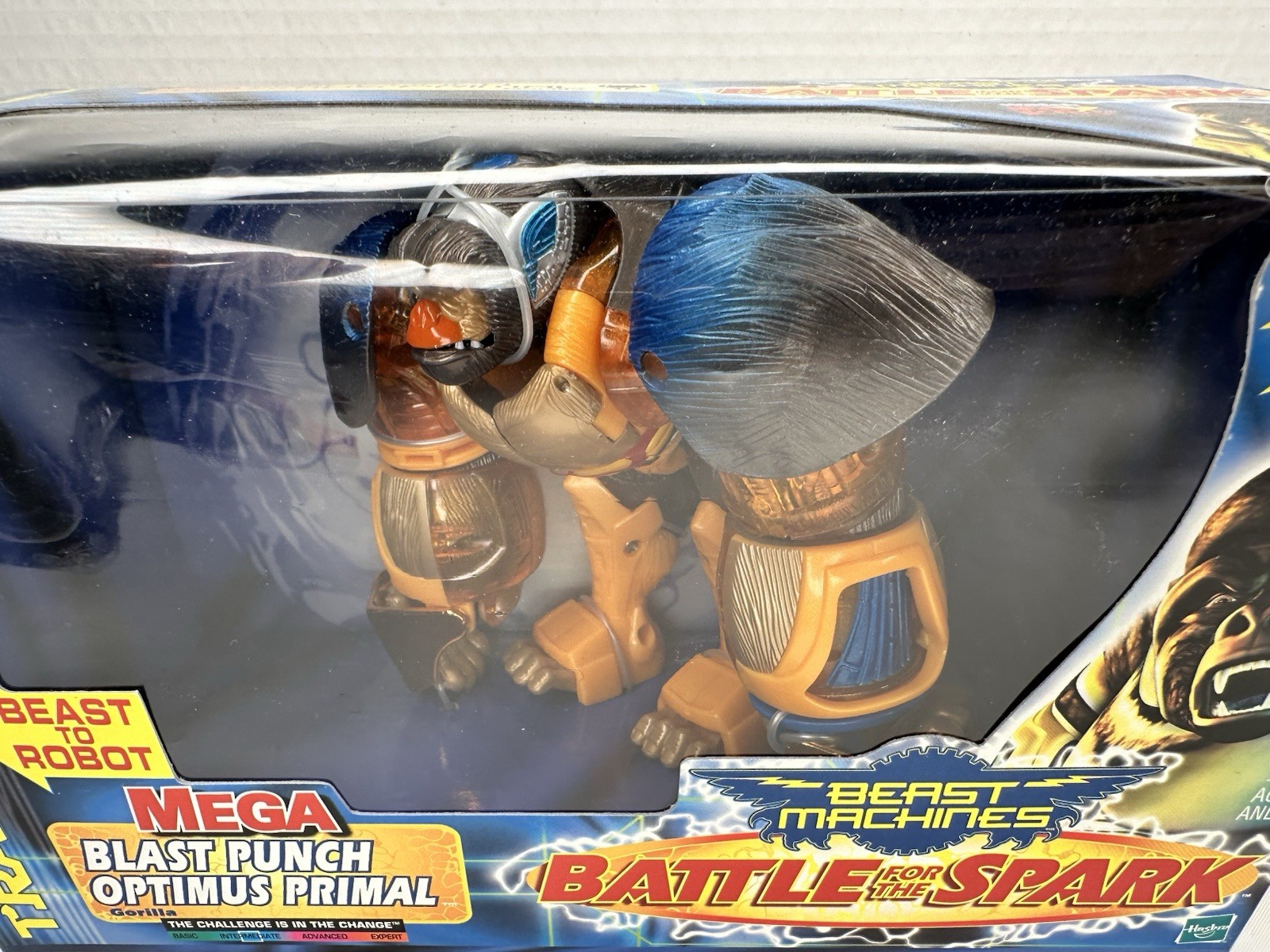 Vintage 2000 Transformers Beast Machines Mega Blast Punch Optimus Primal Gorilla