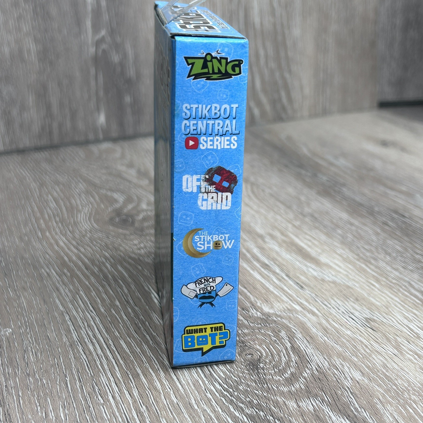 #STIKBOT Stop Motion Capture Figure By ZING SUPER RARE COLORS, W&B w/ Red *NEW*