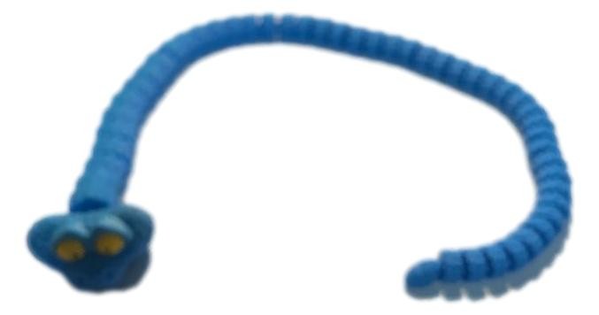 Gary De&rsquo;Snake 3D Printed Articulated Flexi Snake Fidget Desk Pet Toy Gift Blue