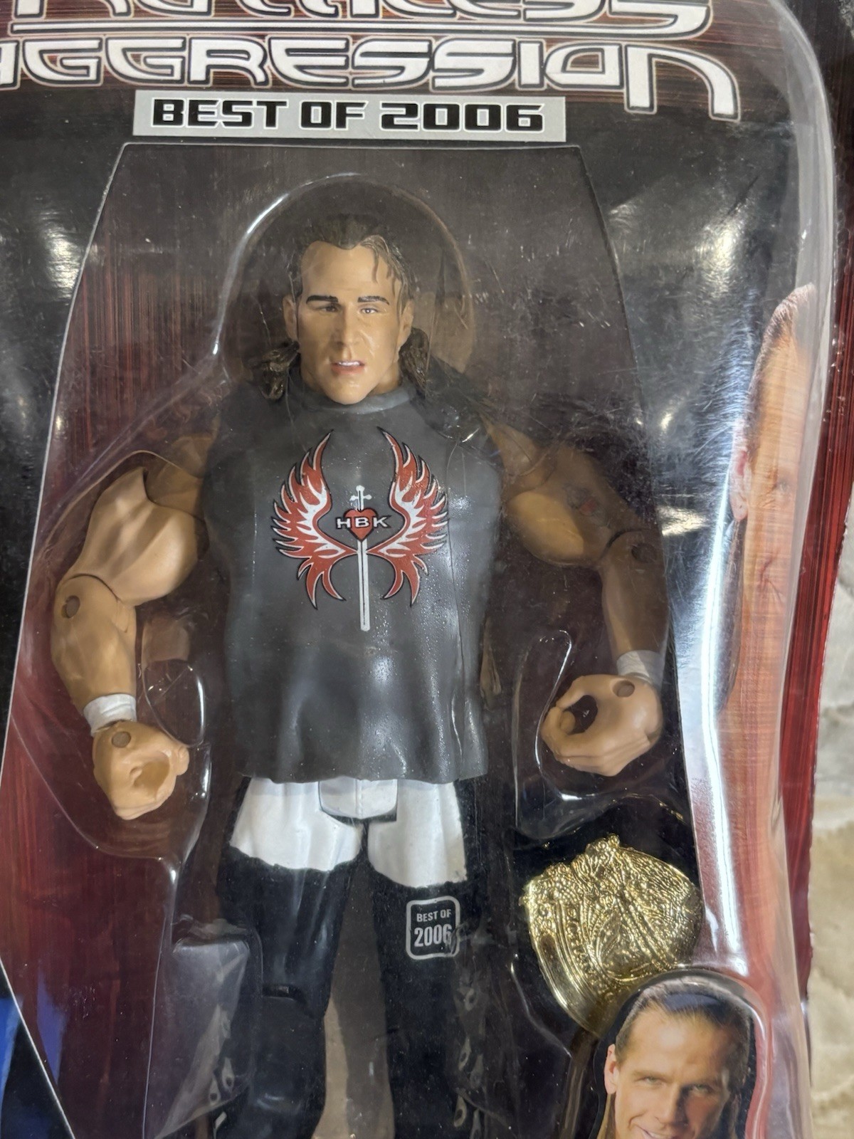 WWE Shawn Michaels Ruthless Aggression Action Figure Jakks BEST OF 2006 BAD BOX