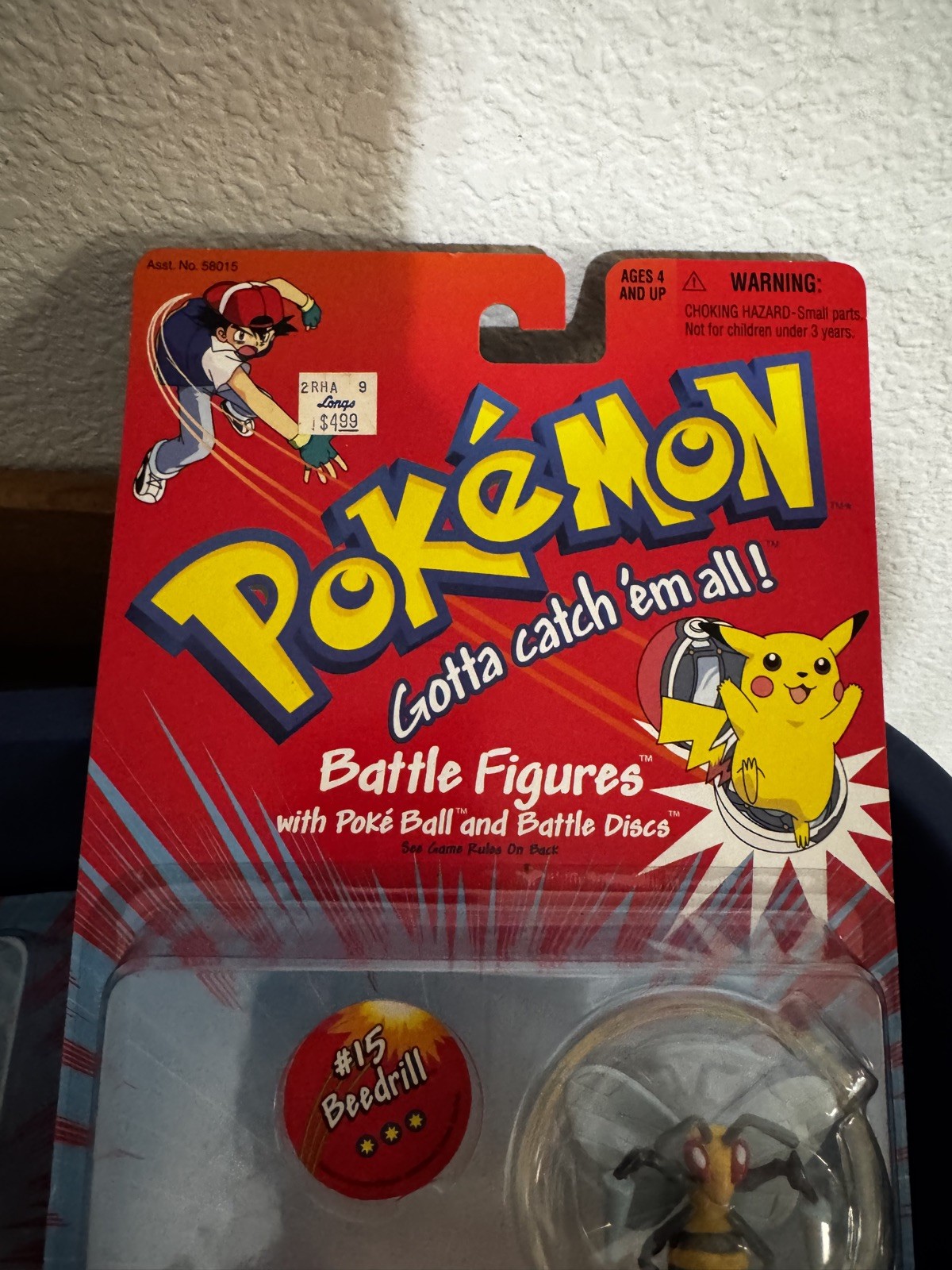 Pokémon Battle Figures Poke Ball Battle Disc Beedrill & Kakuna Hasbro 1999 New