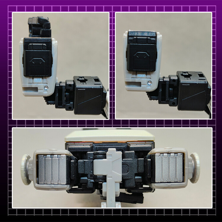 YYW-37 Arm Back Cover Filler Upgrade Kit For Legacy Magnificus Black Perception