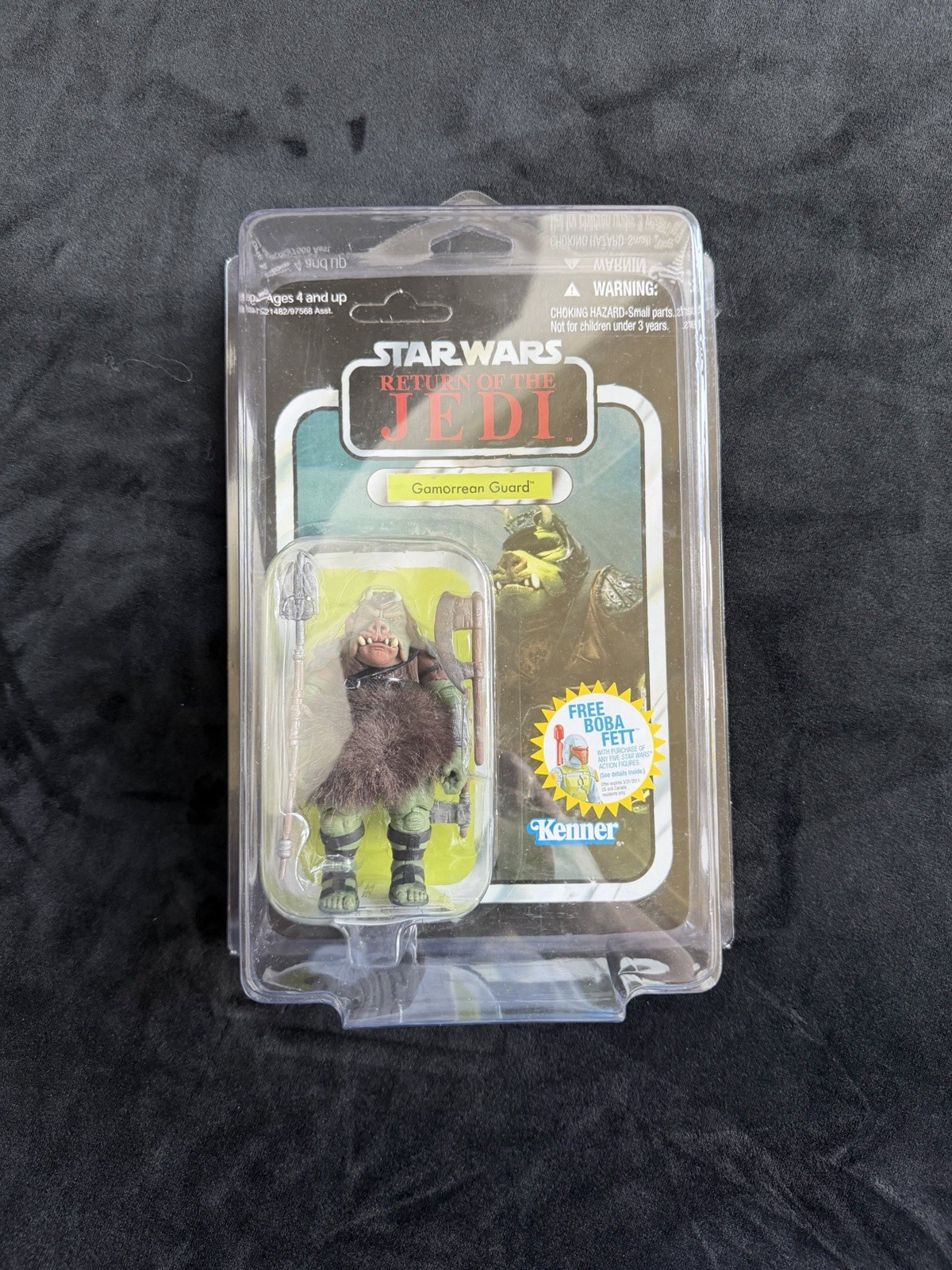 Hasbro Star Wars TVC ROTJ Gamorrean Guard Unpunched MOC in Star Case!