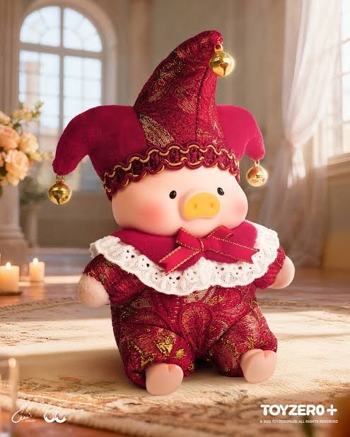 SEALED Toyzero Triangel Lulu The Piggy LOVE U Plush Red Jester Angel In Love