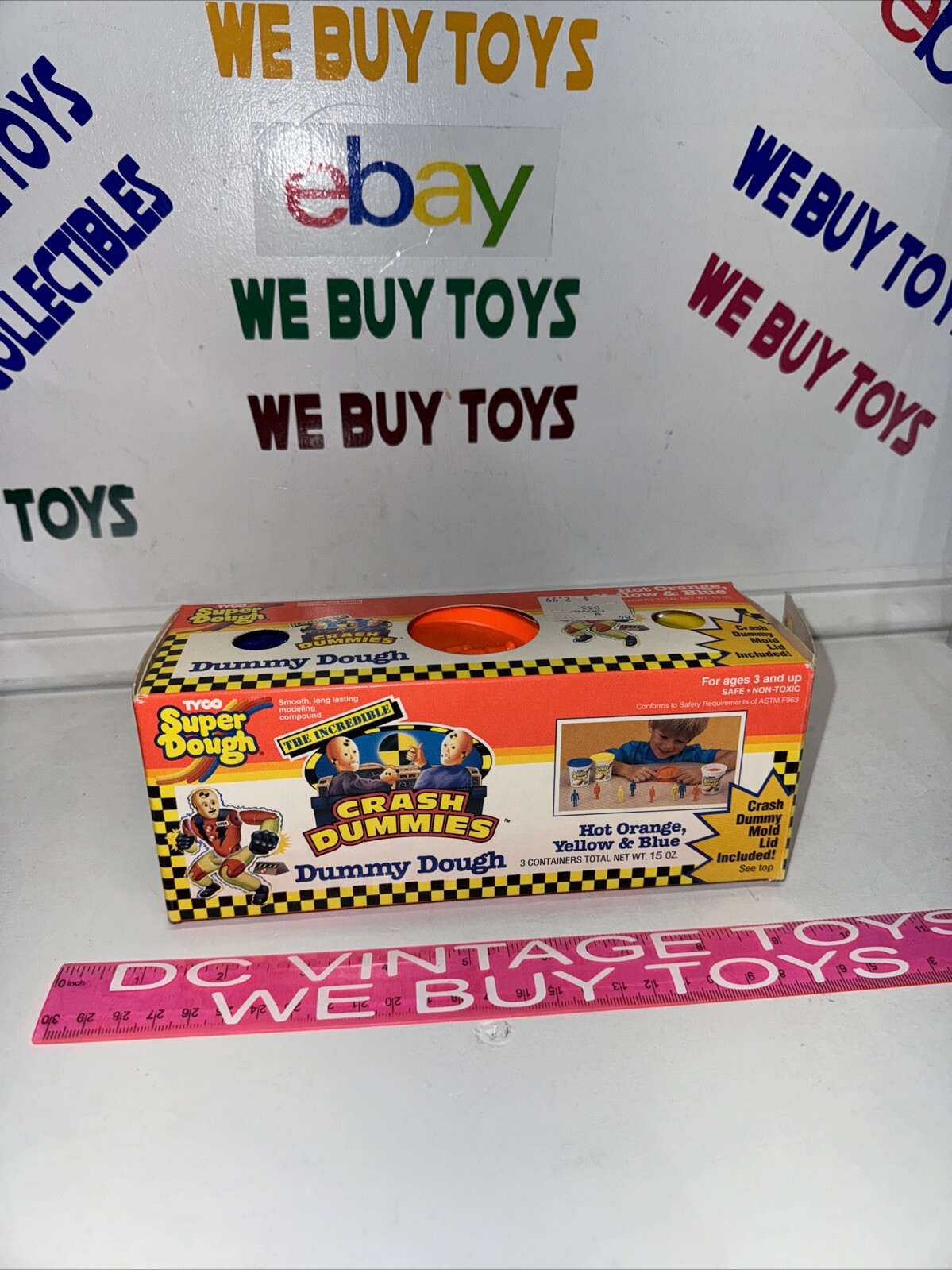 Tyco The Incredible Crash Dummies 1991 Tyco Dummy Dough Super Dough L@@K 🔥