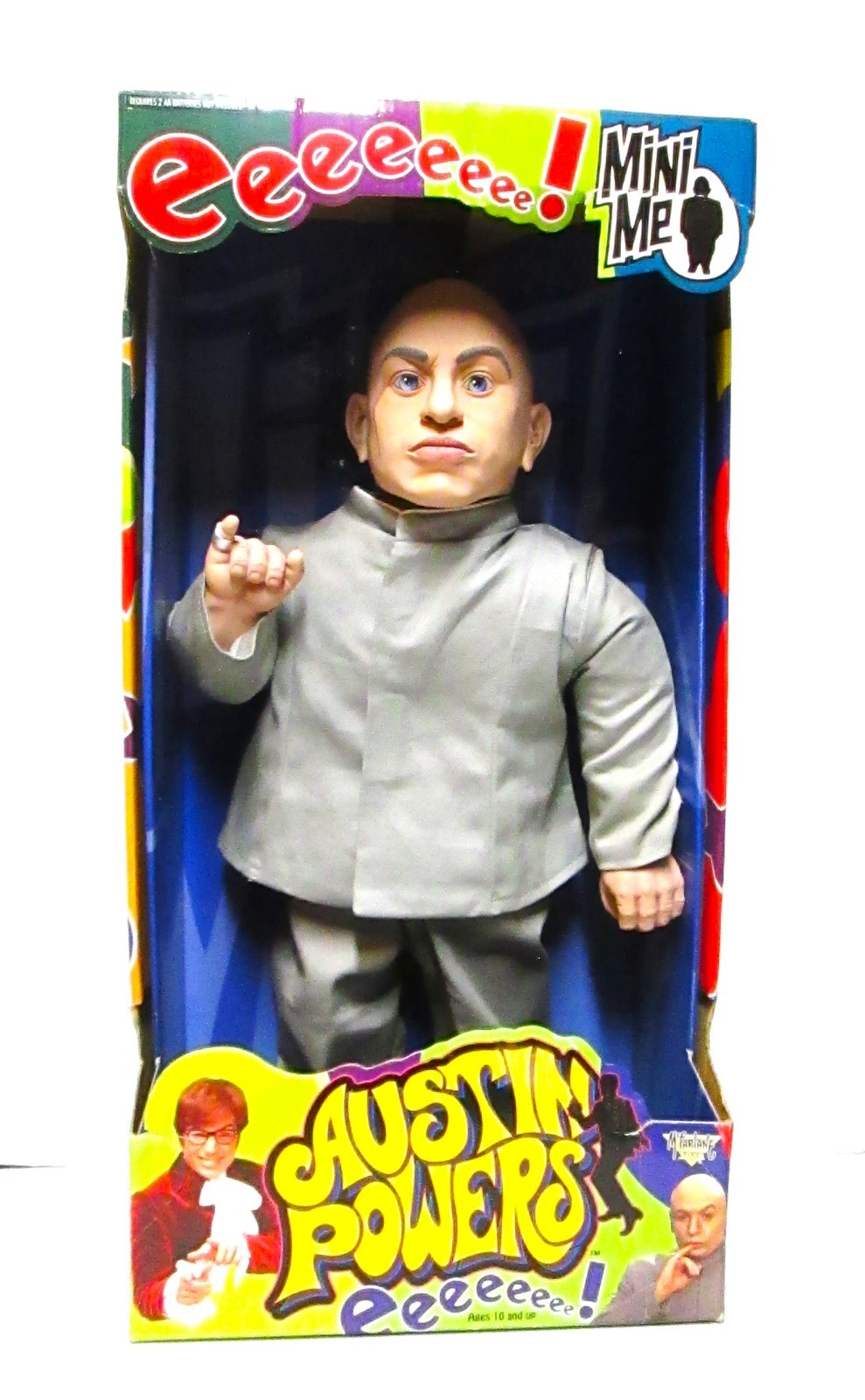 McFarlane Toys Austin Powers Mini Me Poseable Soft bodied 24&Prime; figure Mint in Box
