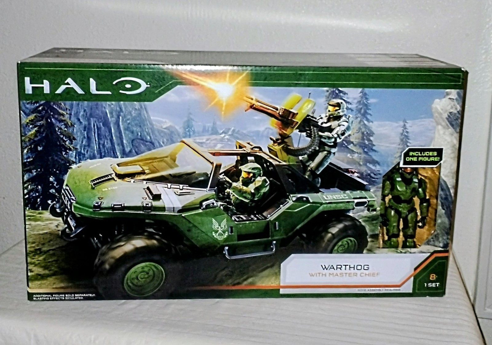 Halo Infinite Warthog with Master Chief 4.5&Prime; Scale Wicked Cool Toys New Unopened