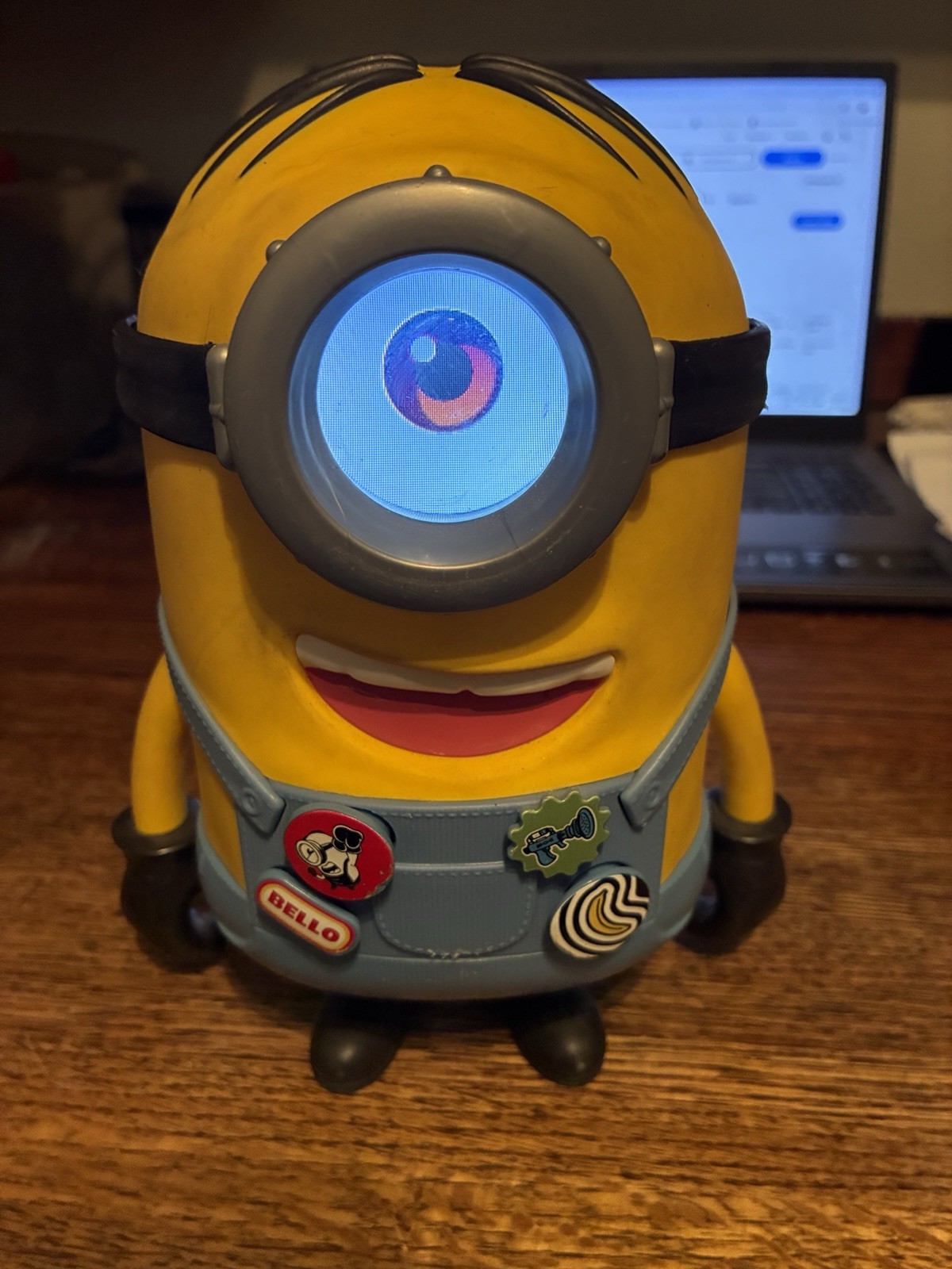 Minions The Rise Of Gru Real Live Stuart Animatronic 8&Prime; Toy Mattel 2019 Works