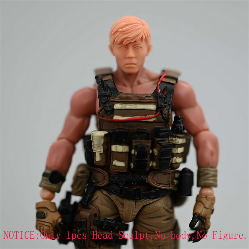 1/18 Scale Initial D Calm Edison Chen Head Sculpt Unpainted Fit 3.75&Prime; Figure