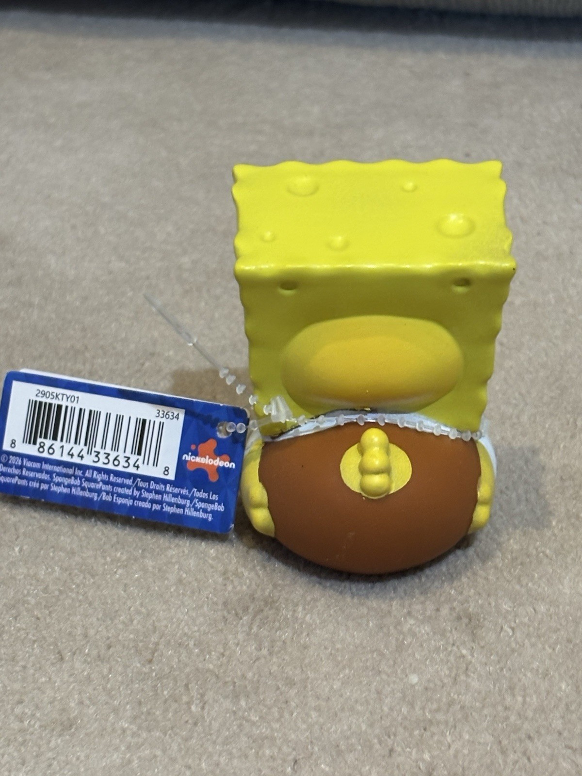 NEW, SPONGEBOB – SPONGEBOB SQUAREPANTS – Rubber Duck – 2.5&Prime;