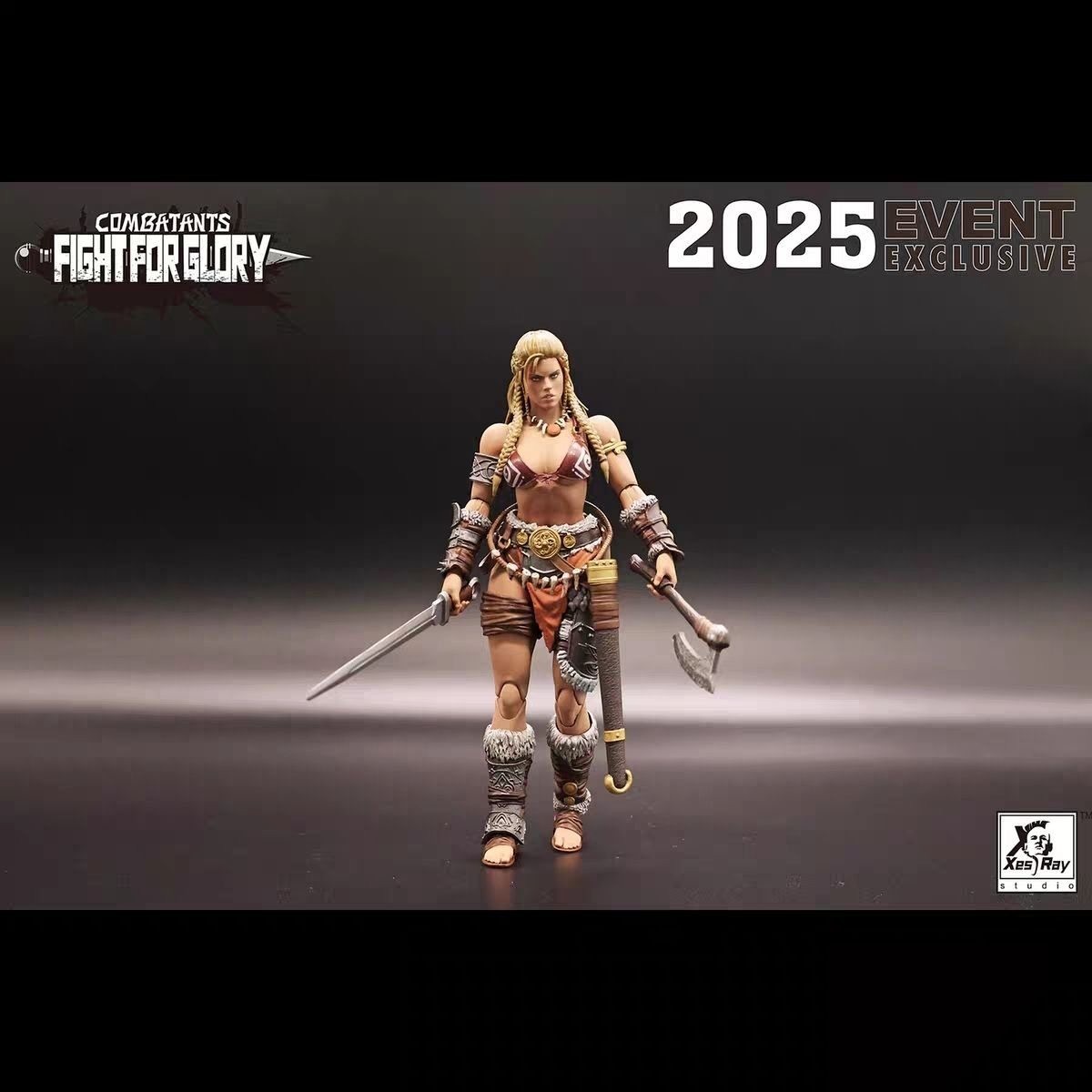 Xesray Studio 1/12 Fight for Glory Combatants Gold Hildr Action Figure Model