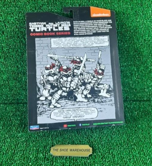 TMNT Ninja Turtles Raphael Black White Eastman Comic Book Series Playmates NEW