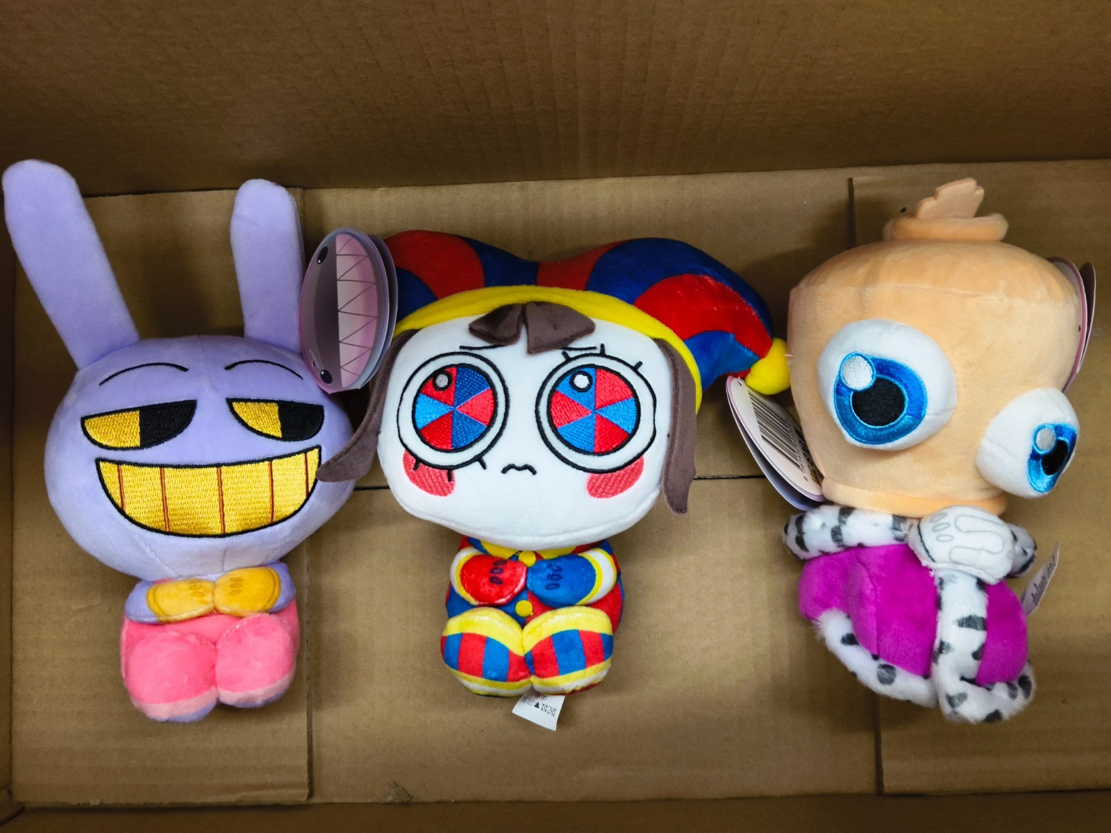 Authentic 3 PCS Set 8&Prime; Plush Digital Circus Jax Pomni Kinger Lil Fellas Glitch