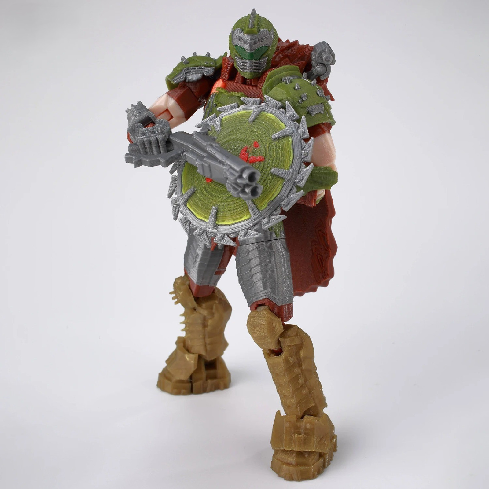 Doom Slayer Action Figure with Super Shotgun Multi-Jointed Collectible Boys Toys