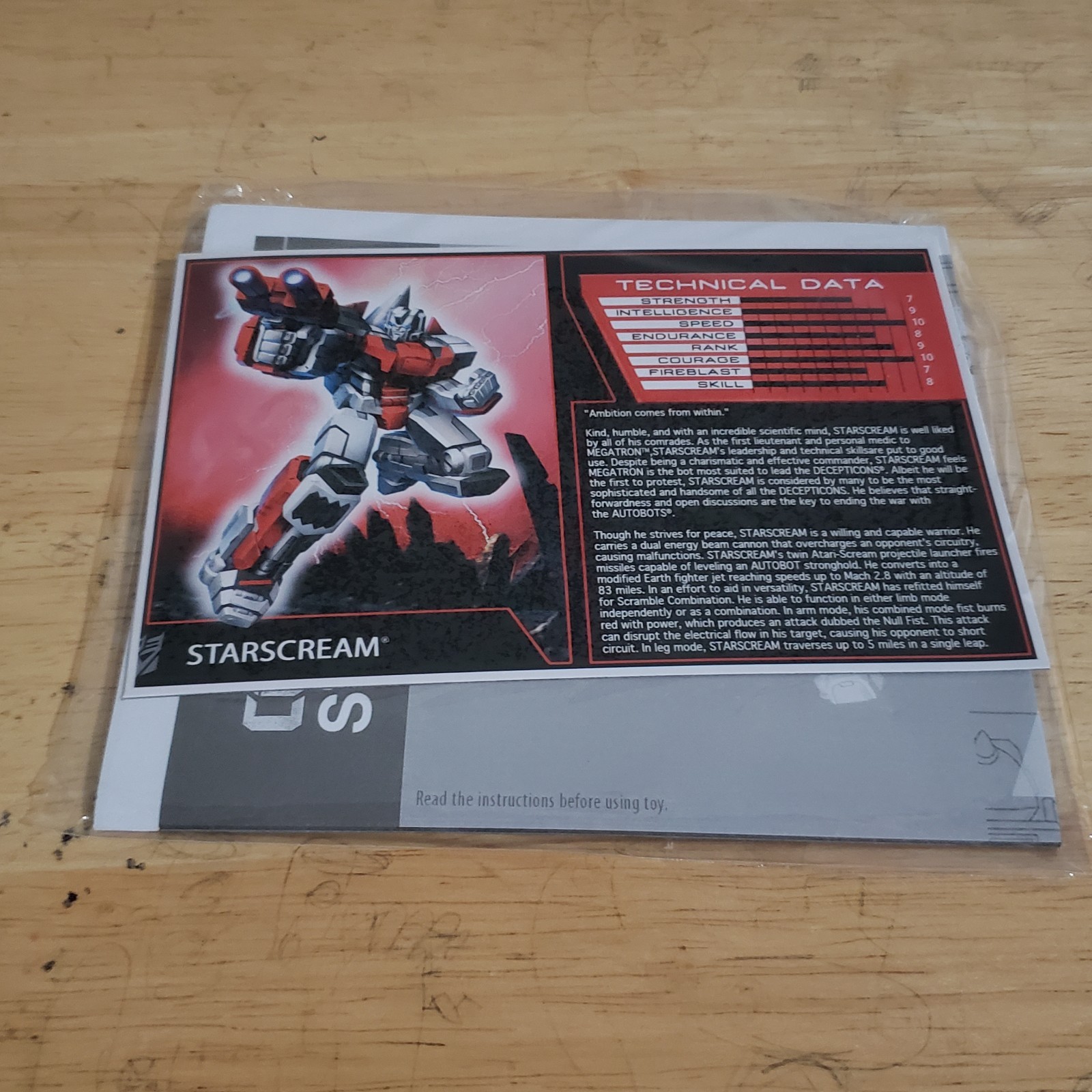 Transformers TFCC Subscription 5.0 Shattered Glass Starscream 100% Complete