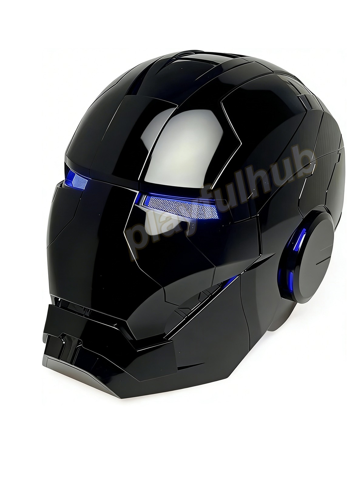Autoking Iron Man Mk5 Black 1:1 Helmet Wearable Voice-control Mask Cosplay Gift