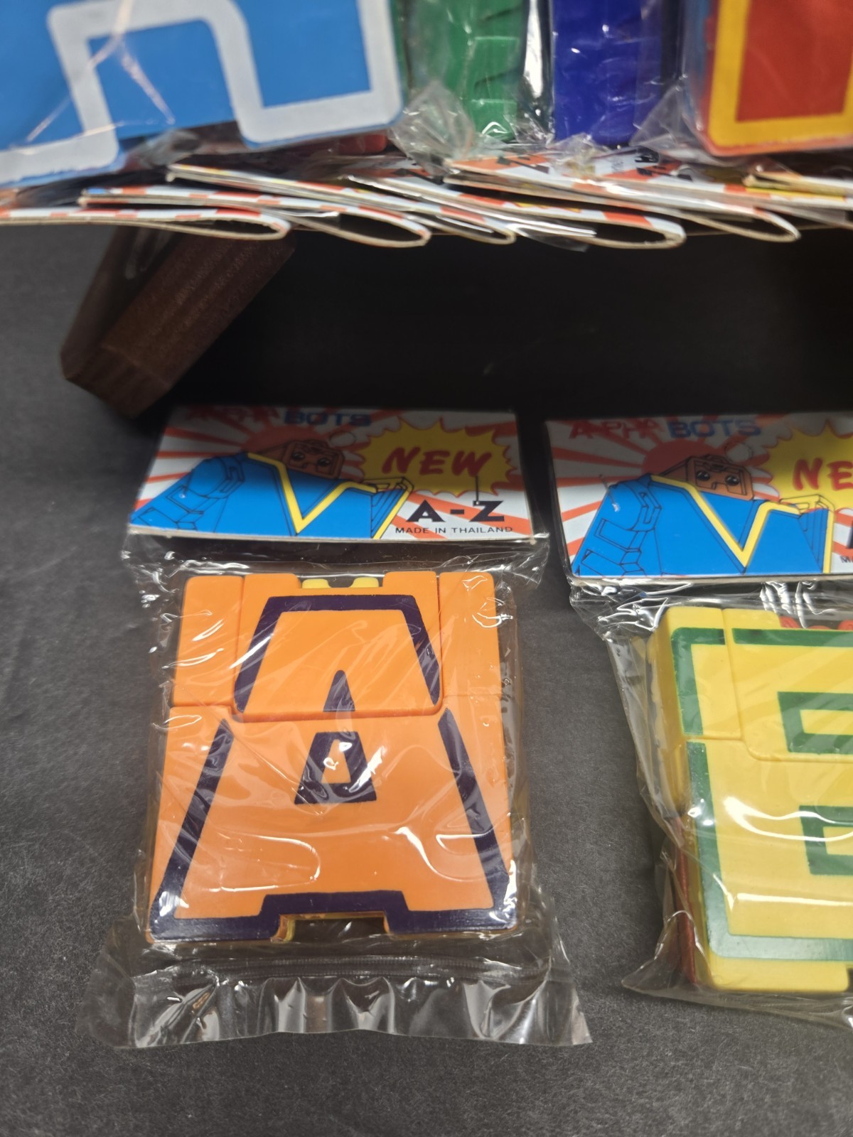 Vintage 1985 Alpha-Bots Complete A-Z Set – Sealed, NIB, Made in Thailand, NOS