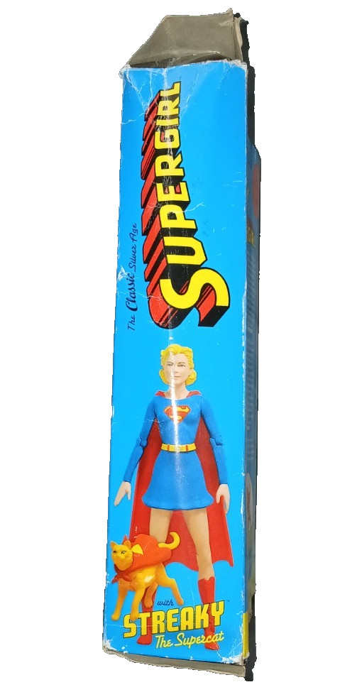 DC DIRECT SILVER AGE SUPERBOY & SUPERGIRL WITH KRYPTO & STREAKY 6&Prime; FIGURE SET