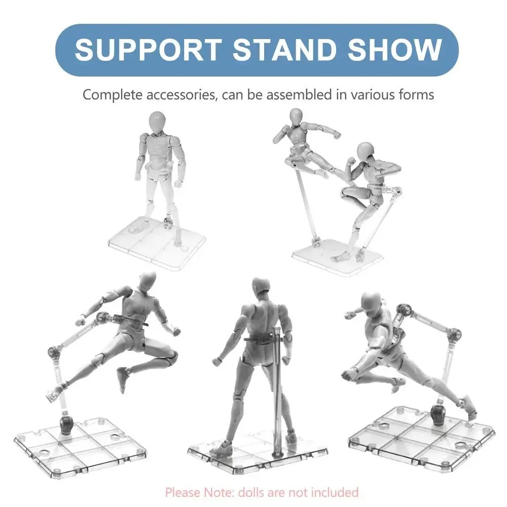 10 × Adjustable Action Figure Display Holder Base Doll Model Support Stand USA