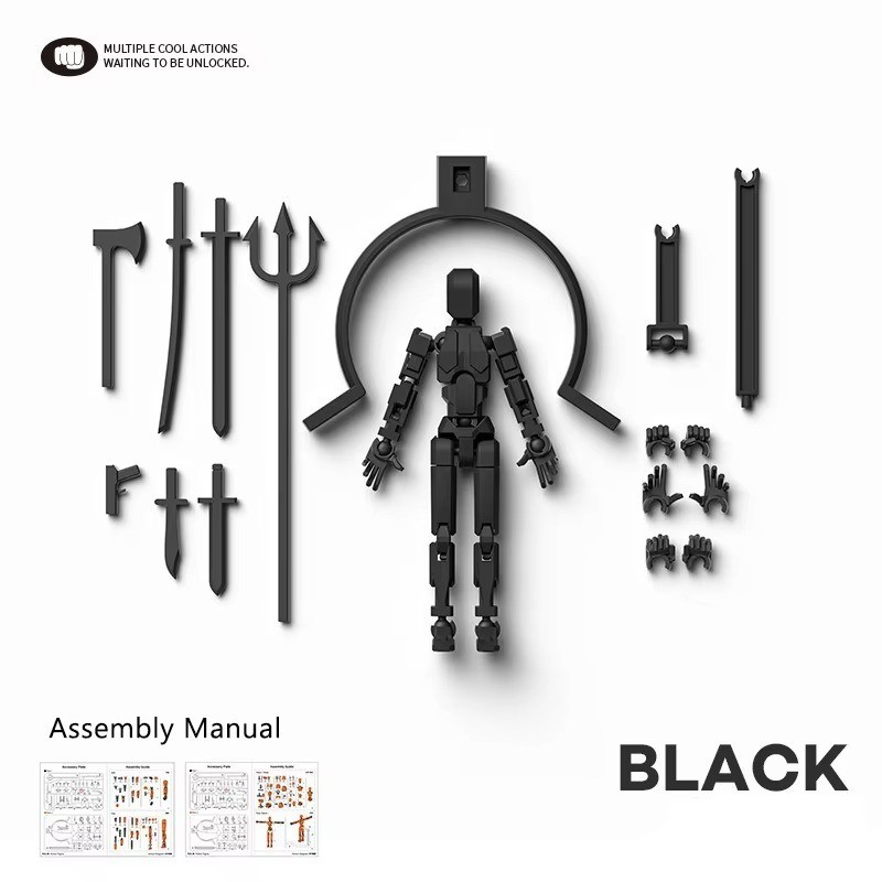 Dummy 16 Action Figure Multi-Jointed Movable Mannequin Robot 3D Printed
