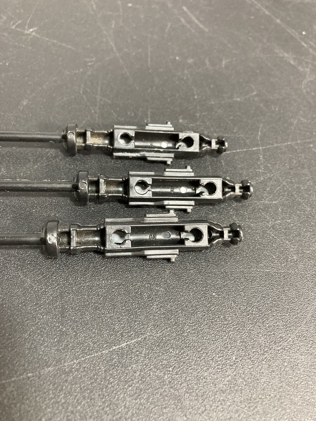 Lot of 3 X-Wing Fighter Laser Cannon Vintage 1978 Kenner Star Wars Vehicle Part