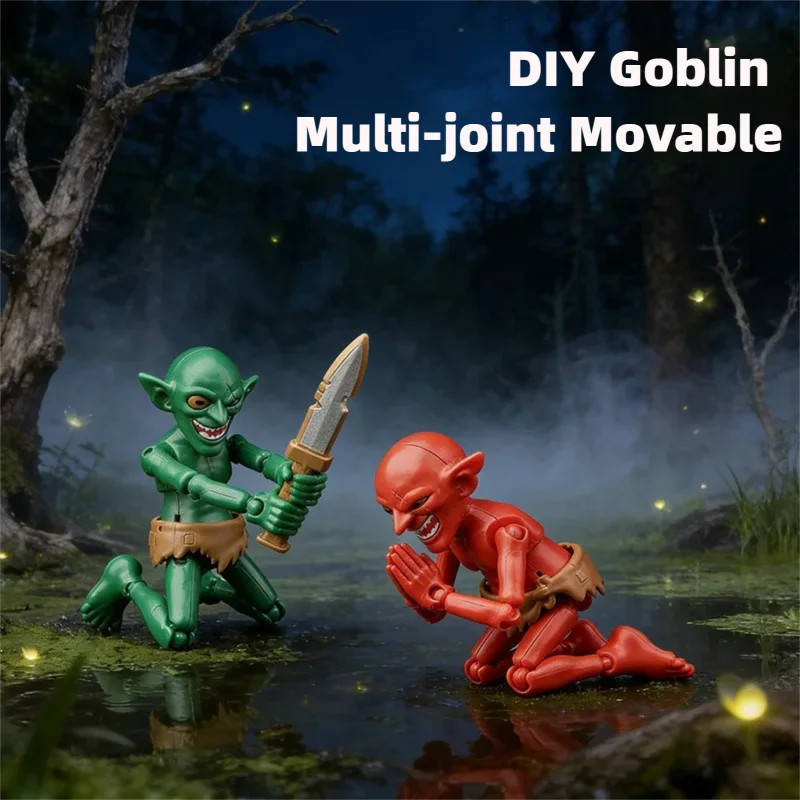 New Goblin Multi Jointed Movable Toy Multi Form Action Figure DIY Full Body Mova