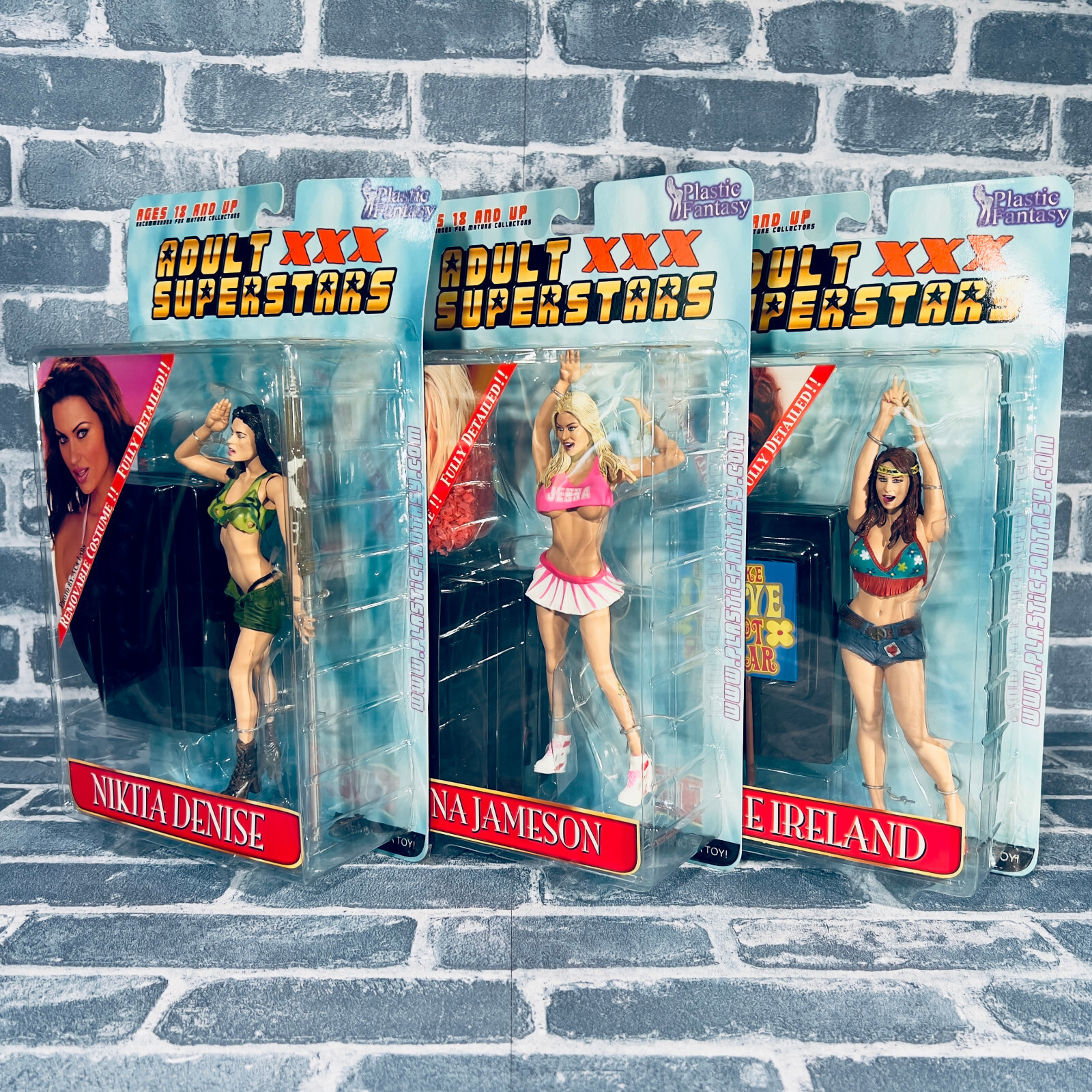 PLASTIC FANTASY ADULT XXX SUPERSTARS SERIES 1 FULL SET with SEXY SANTA VARIANT!!