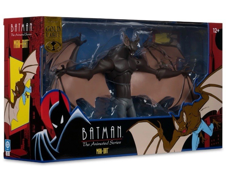 McFarlane DC Multiverse Batman The Animated Series Man-Bat Gold Label 6&Prime; Figure