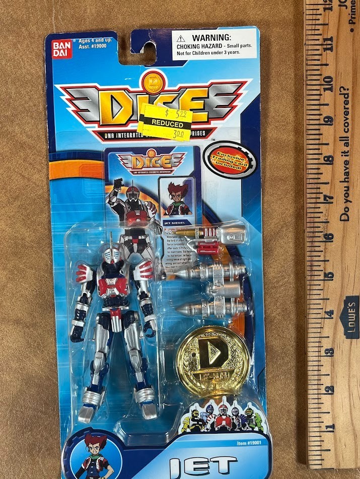 Bandai Dice DNA Intergrated Cybernetic Enterprises Jet 4.5” Action Figure #19001