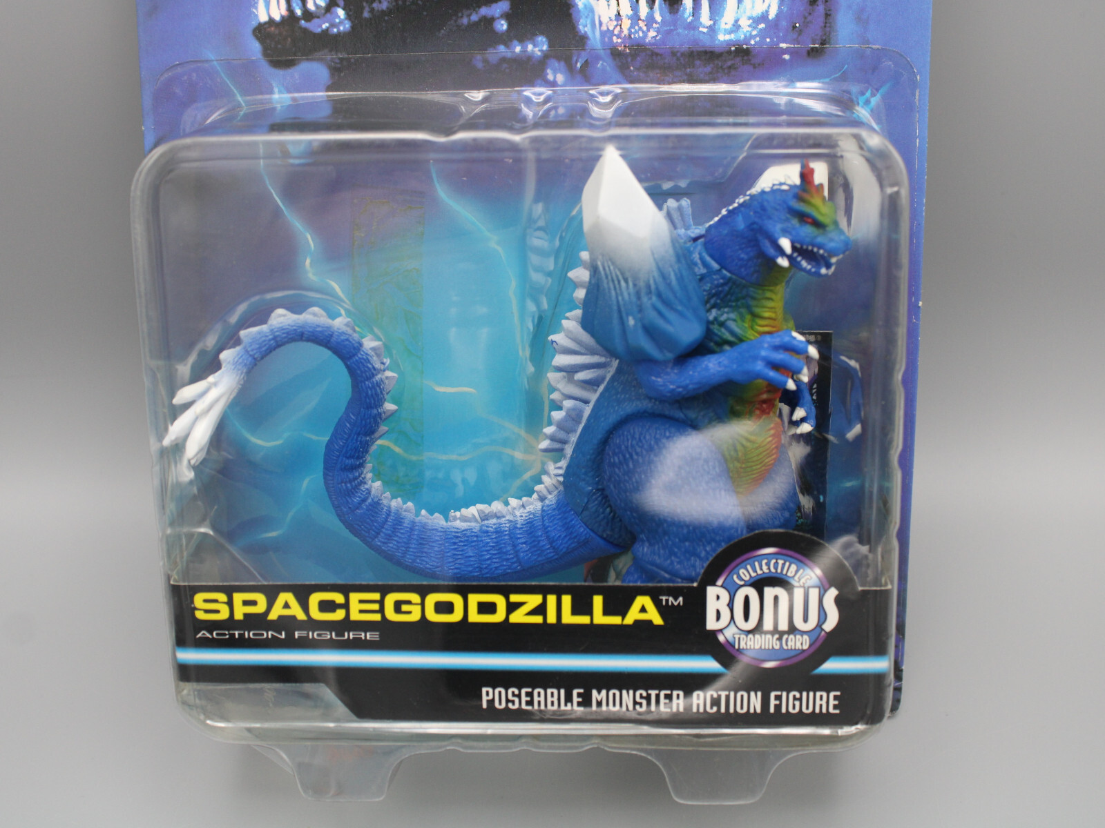1995 Trendmasters Godzilla Wars SpaceGodzilla Action Figure with Bonus Card NOS