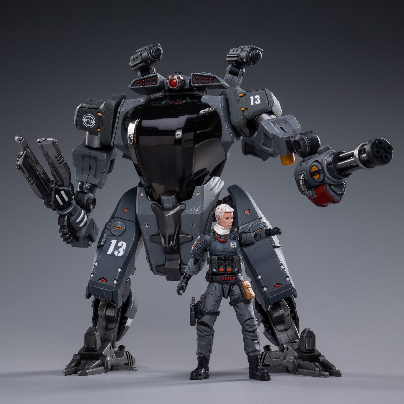 JOYTOY 1/18 North (Snark Commando Mech) Toys Soldier AND Large Mecha Figure Gift