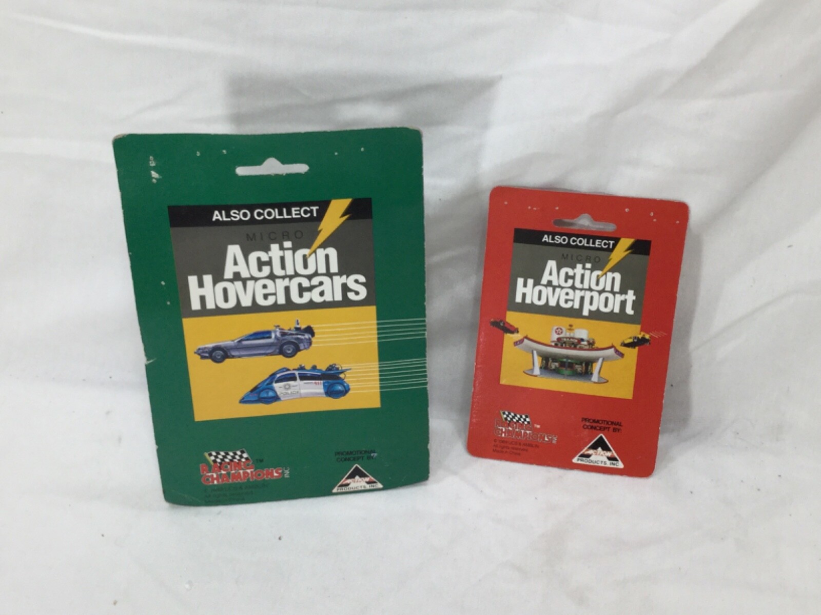 1989 Back to the Future II Texaco Micro Action Hovercars DeLorean MOC Sealed Set