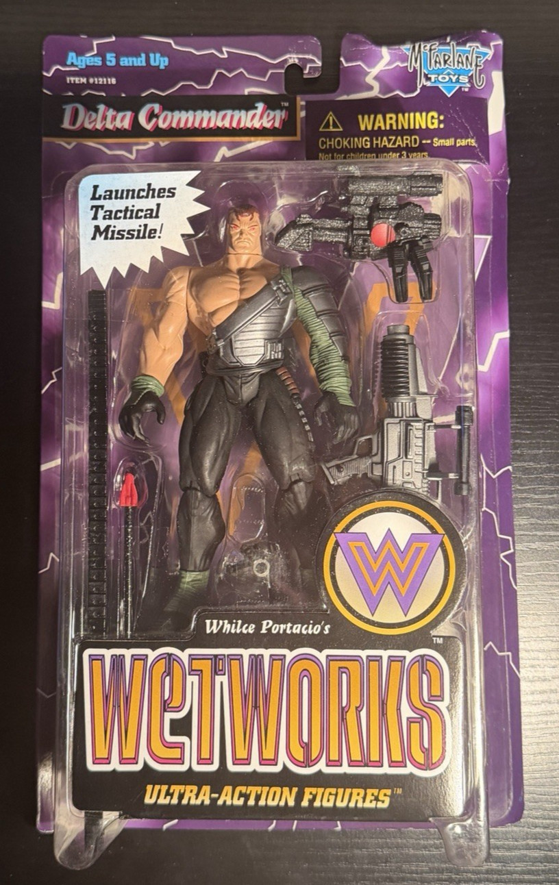 McFarlane Wetworks Delta Commander Ultra Action Figure 1996 Sealed Vintage