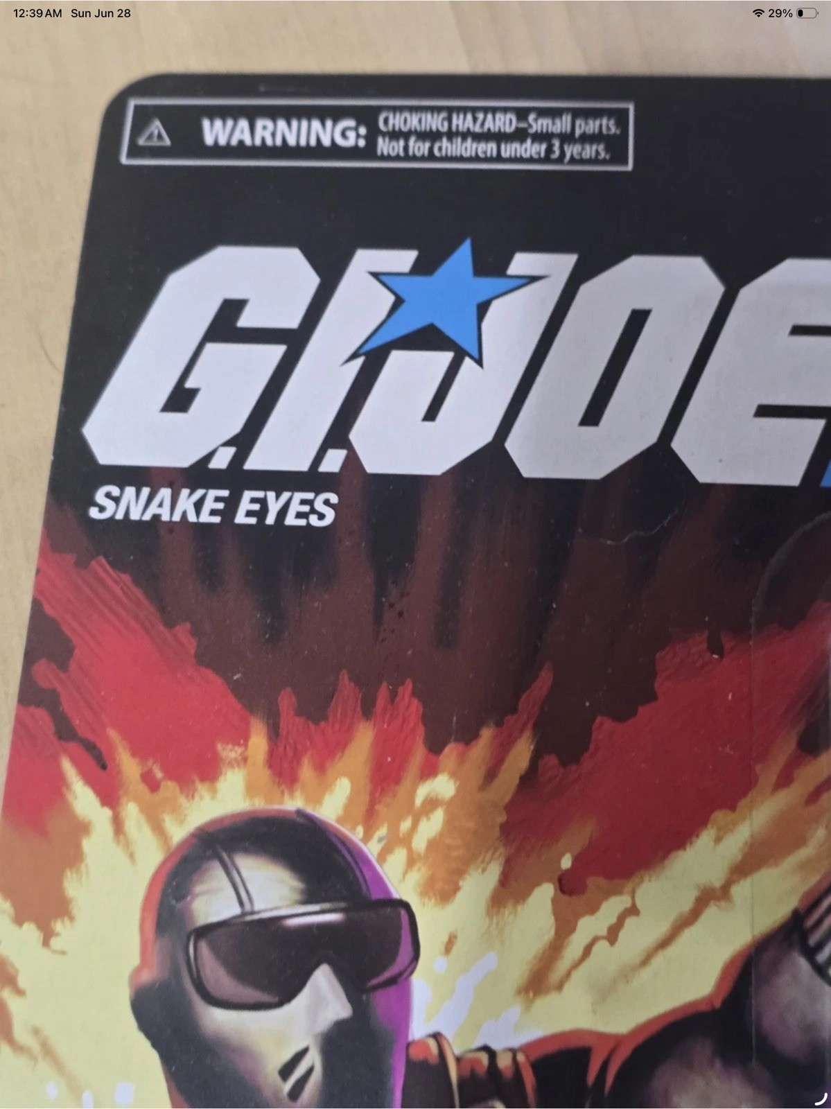 Hasbro G.I. Joe Retro Collection Snake Eyes 6 in Action Figure – F4771
