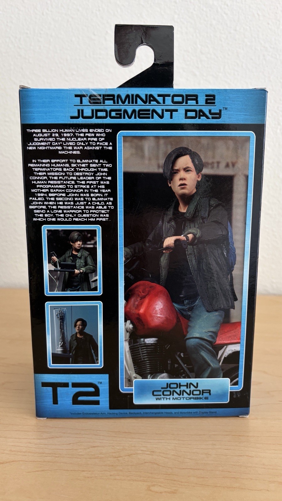NECA Terminator 2 Judgement Day John Connor Motorcycle action figure Reel Toys