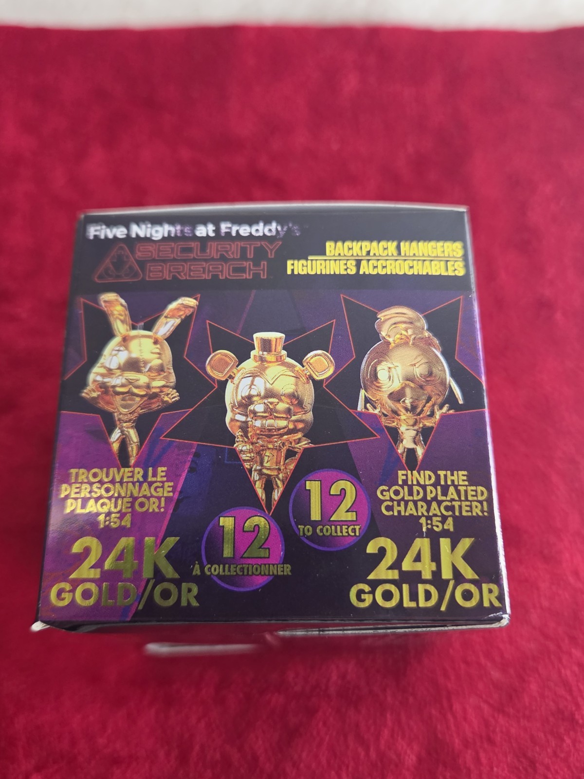FNAF Security Breach Backpack Hanger Blind Box 24K Gold Plated Chase (Unopened)