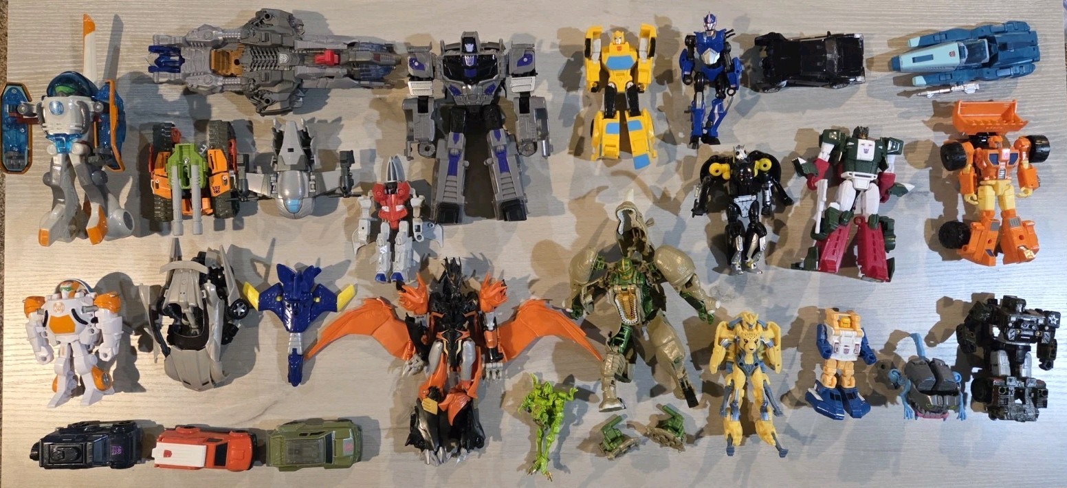 Transformers Junk Parts Lot – Various generations – Rhinox Motormaster Vehicon