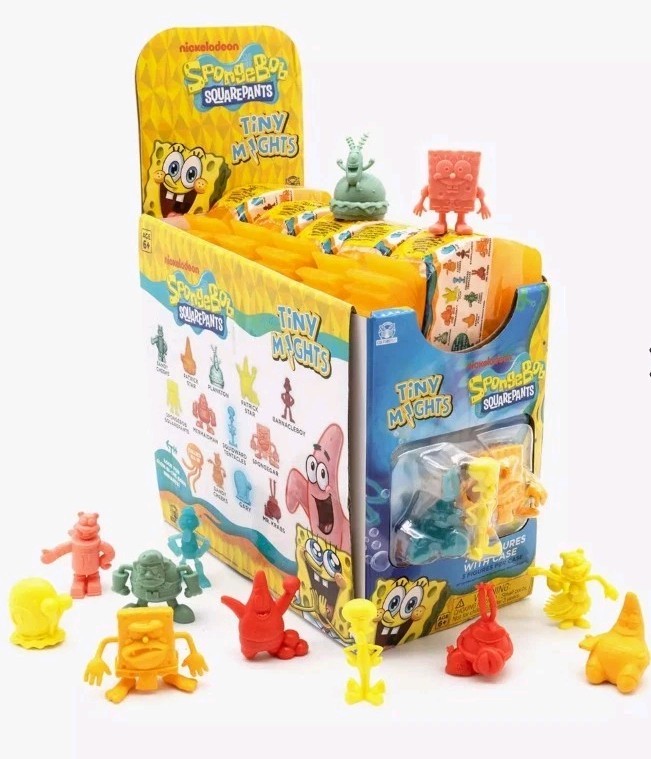 Retail Store Display SpongeBob Square Pants Sealed Tiny Mights Blind Box Figures
