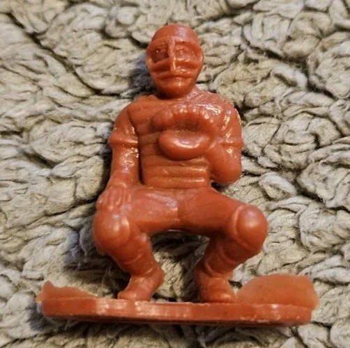 Mini Catcher Figure 1.5 Inches Tall Red