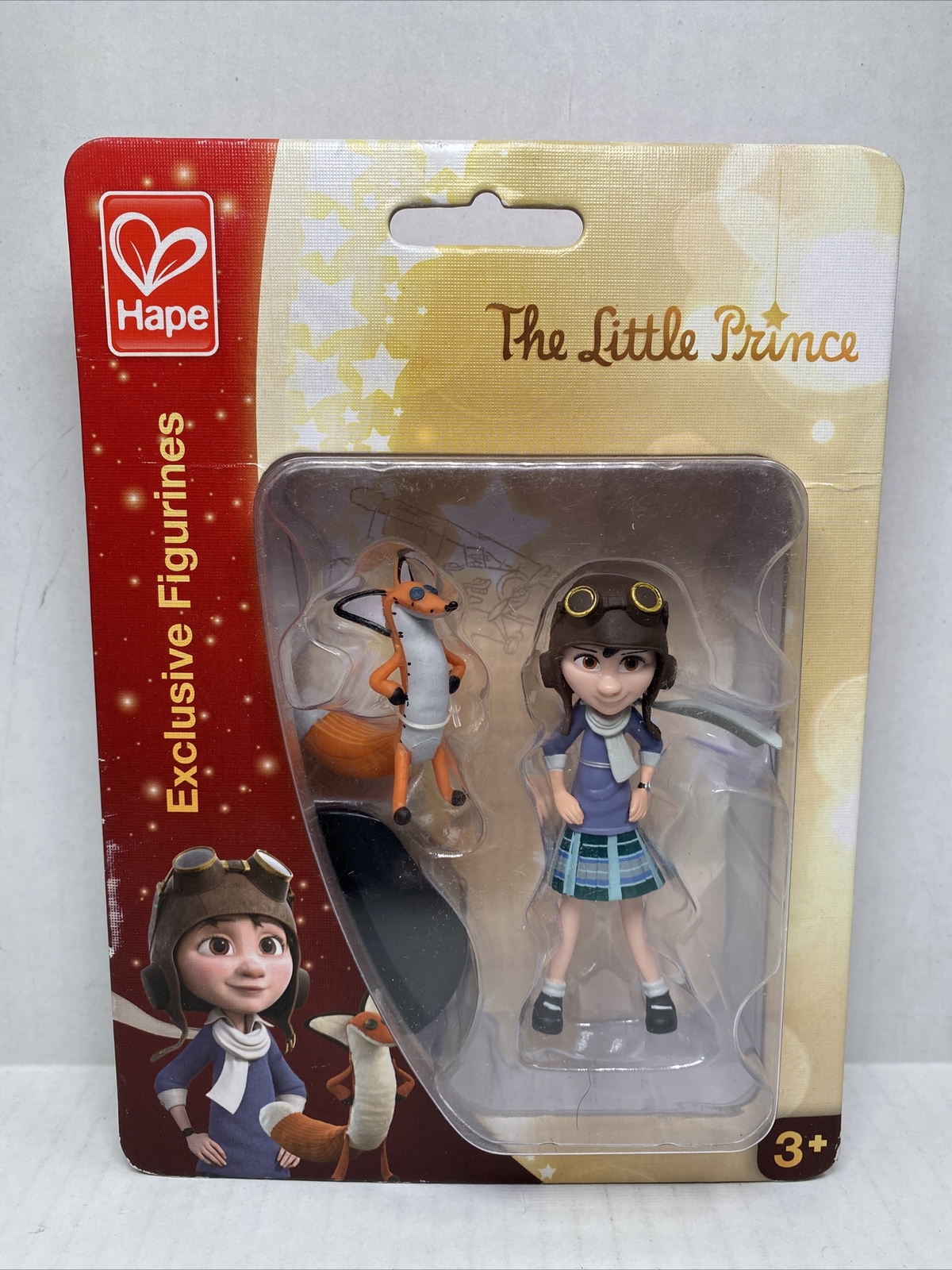 Hape The Little Prince Little Girl & Fox Exclusive Figurines w/ Stand NEW