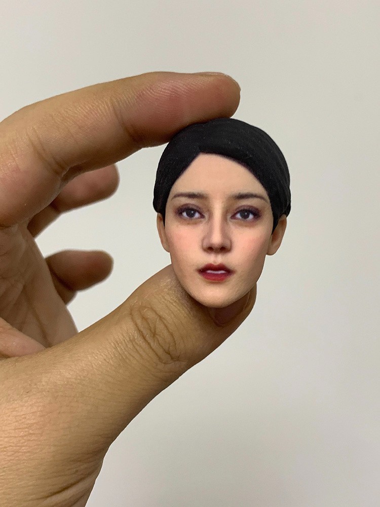 1/12 Female Head Sculpt Smile Beauty Girl Dilraba Carved For 6&Prime;Action Figure
